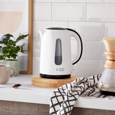 Електрочайник Russell Hobbs My Breakfast 1.7л, пластик, біло-чорний (25070-70)