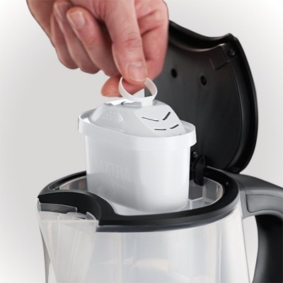 Електрочайник Russell Hobbs Purity 1л, скло, з фільтром Brita, сріблясто-чорний (22850-70) Електрочайник Russell Hobbs Purity 1л, скло, з фільтром Brita, сріблясто-чорний (22850-70)