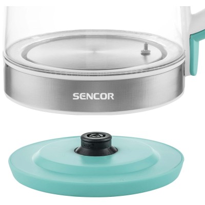 Електрочайник Sencor 2л, Strix, скло, 5 темп.реж, зелений (SWK2191GR) Електрочайник Sencor 2л, Strix, скло, 5 темп.реж, зелений (SWK2191GR)
