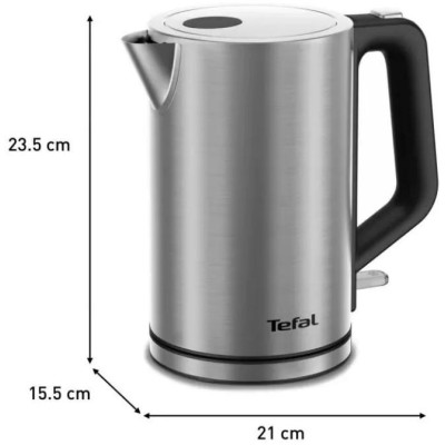 Електрочайник Tefal Bronx Electric 1.7л, нерж. сталь, сірий (KI513D10) Електрочайник Tefal Bronx Electric 1.7л, нерж. сталь, сірий (KI513D10)