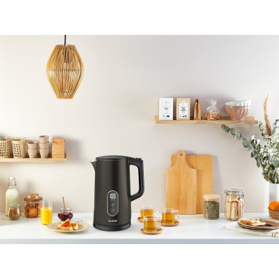 Електрочайник Tefal Digital 1.7л, з подвійними стінками, 5 темп.реж, чорний (KI831E10) Електрочайник Tefal Digital 1.7л, з подвійними стінками, 5 темп.реж, чорний (KI831E10)
