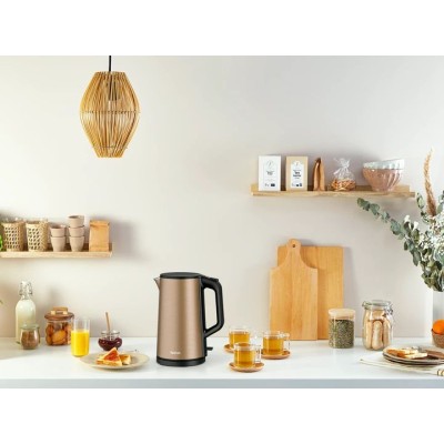 Електрочайник Tefal Double Layer SS 1.5л, з подвійними стінками, мідний (KI583C10)