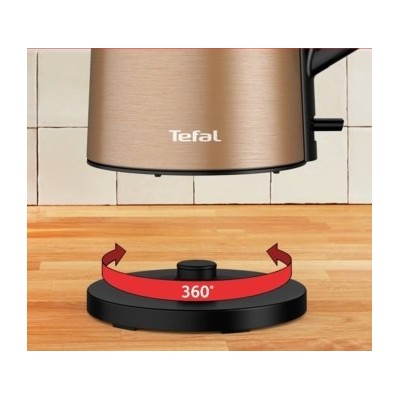 Електрочайник Tefal Double Layer SS 1.5л, з подвійними стінками, мідний (KI583C10)