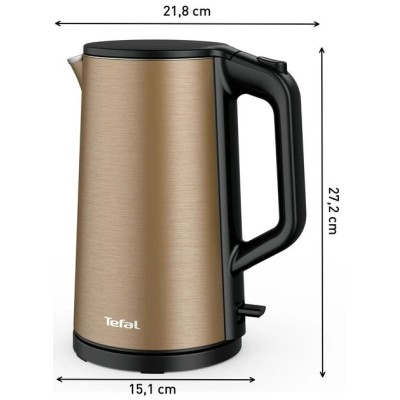 Електрочайник Tefal Double Layer SS 1.5л, з подвійними стінками, мідний (KI583C10)