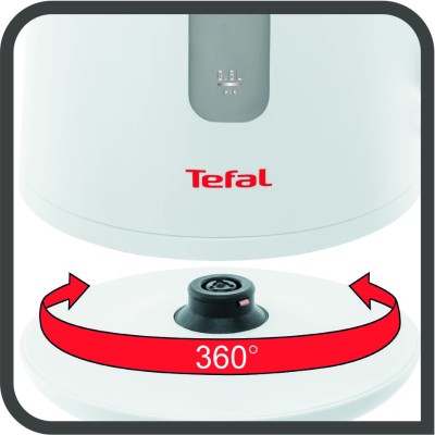 Електрочайник Tefal Element 1.7л, пластик, білий (KO200130)