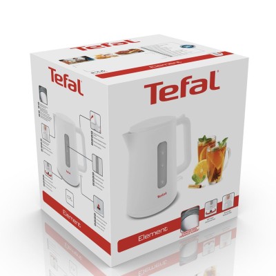 Електрочайник Tefal Element 1.7л, пластик, білий (KO200130)