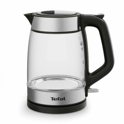 Електрочайник Tefal Glass Kettle 1.7л, скло, з підсвіткою, чорно-срібний (KI605830) Електрочайник Tefal Glass Kettle 1.7л, скло, з підсвіткою, чорно-срібний (KI605830)