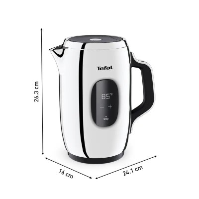 Електрочайник Tefal Majestuo 1.5л, з подвійними стінками, 9 темп.реж, підтримка температури, сенc. управління, нержавіюча сталь Електрочайник Tefal Majestuo 1.5л, з подвійними стінками, 9 темп.реж, підтримка температури, сенc. управління, нержавіюча сталь