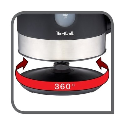 Електрочайник Tefal Snow 1.7л, Strix, пластик, сріблясто-чорний (KO330830) Електрочайник Tefal Snow 1.7л, Strix, пластик, сріблясто-чорний (KO330830)