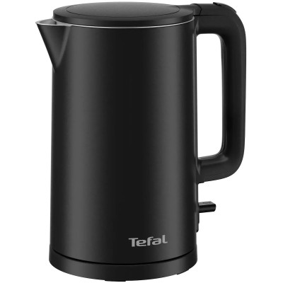 Електрочайник Tefal Thermo Protect, 1.5л, пластик, нержавіюча сталь, чорний (KO1408E0) Електрочайник Tefal Thermo Protect, 1.5л, пластик, нержавіюча сталь, чорний (KO1408E0)