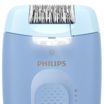 Епілятор Philips Series 2000 дисковий, від мережі, сух., насадок-2, з підсвіткою, блакитний (BRE247/00) Епілятор Philips Series 2000 дисковий, від мережі, сух., насадок-2, з підсвіткою, блакитний (BRE247/00)