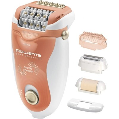 Епілятор Rowenta Soft Sensation пінцетний, від мережі, пінцет.-24, сух., насадок-4, з підсвіткою, біло-рожевий (EP5720F1) Епілятор Rowenta Soft Sensation пінцетний, від мережі, пінцет.-24, сух., насадок-4, з підсвіткою, біло-рожевий (EP5720F1)