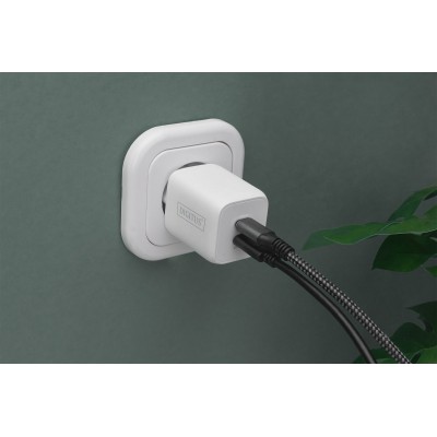 Зарядний пристрій DIGITUS 2хUSB-C, 65W, GaN Зарядний пристрій DIGITUS 2хUSB-C, 65W, GaN