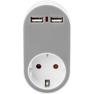 Зарядний пристрій DIGITUS Universal USB + Power Socket Зарядний пристрій DIGITUS Universal USB + Power Socket