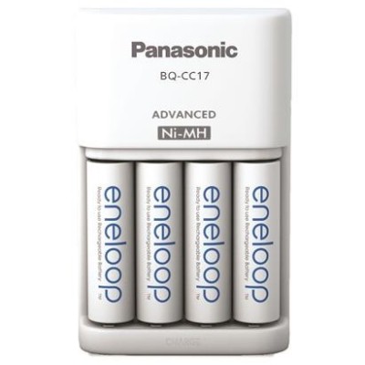Зарядний пристрій Panasonic Advanced Charger+ Акумулятор Eneloop NI-MH AA 2000 мАг, 4 шт. (K-KJ17MCD40E) Зарядний пристрій Panasonic Advanced Charger+ Акумулятор Eneloop NI-MH AA 2000 мАг, 4 шт. (K-KJ17MCD40E)