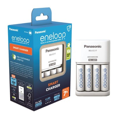 Зарядний пристрій Panasonic Advanced Charger+ Акумулятор Eneloop NI-MH AA 2000 мАг, 4 шт. (K-KJ17MCD40E) Зарядний пристрій Panasonic Advanced Charger+ Акумулятор Eneloop NI-MH AA 2000 мАг, 4 шт. (K-KJ17MCD40E)
