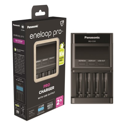 Зарядний пристрій Panasonic Flagship Charger, для АА/ААА акумуляторів (BQ-CC65E) Зарядний пристрій Panasonic Flagship Charger, для АА/ААА акумуляторів (BQ-CC65E)