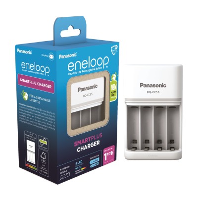Зарядний пристрій Panasonic Smart-Quick Charger, для АА/ААА акумуляторів (BQ-CC55E) Зарядний пристрій Panasonic Smart-Quick Charger, для АА/ААА акумуляторів (BQ-CC55E)