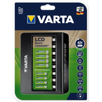 Зарядний пристрій Varta LCD Multi Charger PLUS АА/АААх8 (57681101401) Зарядний пристрій Varta LCD Multi Charger PLUS АА/АААх8 (57681101401)
