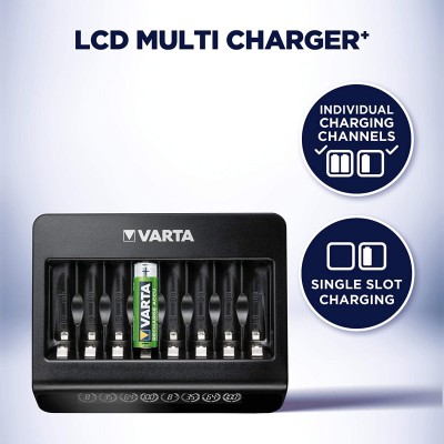 Зарядний пристрій Varta LCD Multi Charger PLUS АА/АААх8 (57681101401) Зарядний пристрій Varta LCD Multi Charger PLUS АА/АААх8 (57681101401)