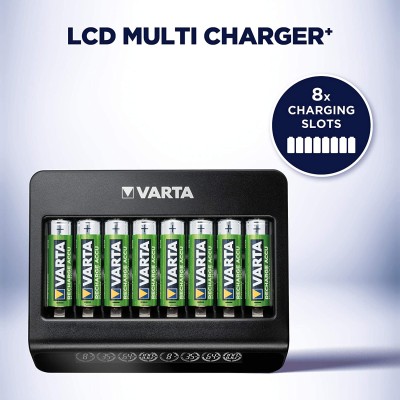 Зарядний пристрій Varta LCD Multi Charger PLUS АА/АААх8 (57681101401) Зарядний пристрій Varta LCD Multi Charger PLUS АА/АААх8 (57681101401)