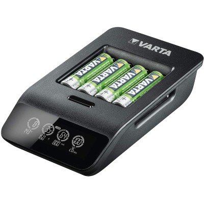 Зарядний пристрій Varta LCD Smart Plus Charger 4хNI MH AA2100 мА•год (57684101441) Зарядний пристрій Varta LCD Smart Plus Charger 4хNI MH AA2100 мА•год (57684101441)
