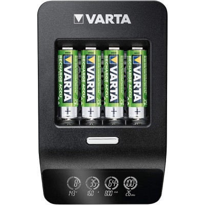 Зарядний пристрій Varta LCD Ultra Fast Plus Charger 4хNI MH AA2100 мА•год (57685101441) Зарядний пристрій Varta LCD Ultra Fast Plus Charger 4хNI MH AA2100 мА•год (57685101441)