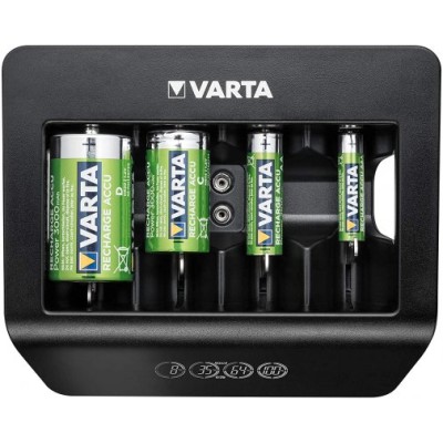 Зарядний пристрій Varta LCD Universal Charger Plus 4хAA/AAA/C/D, 1х9В (57688101401) Зарядний пристрій Varta LCD Universal Charger Plus 4хAA/AAA/C/D, 1х9В (57688101401)