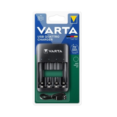 Зарядний пристрій Varta Value USB Quattro Charger pro АА/АААх4 (57652101401) Зарядний пристрій Varta Value USB Quattro Charger pro АА/АААх4 (57652101401)