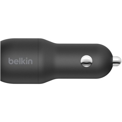 Зарядний пристрій автомобільний Belkin 24Вт 2хUSB-A, кабель USB-A > USB-C, 1м, чорний (CCE001BT1MBK) Зарядний пристрій автомобільний Belkin 24Вт 2хUSB-A, кабель USB-A > USB-C, 1м, чорний (CCE001BT1MBK)