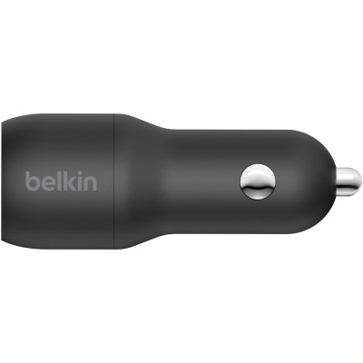 Зарядний пристрій автомобільний Belkin 24Вт 2хUSB-A, чорний (CCB001BTBK) Зарядний пристрій автомобільний Belkin 24Вт 2хUSB-A, чорний (CCB001BTBK)
