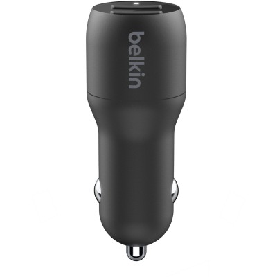 Зарядний пристрій автомобільний Belkin 24Вт 2хUSB-A, чорний (CCB001BTBK) Зарядний пристрій автомобільний Belkin 24Вт 2хUSB-A, чорний (CCB001BTBK)