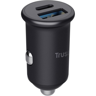 Зарядний пристрій автомобільний Trust 38Вт USB-A/USB-C PD, QC, чорний Зарядний пристрій автомобільний Trust 38Вт USB-A/USB-C PD, QC, чорний