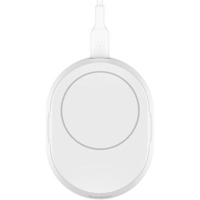 Зарядний пристрій бездротовий Belkin 15Вт Magnetic Stand Qi2, адаптер 20Вт USB-C, білий (WIA008VFWH) Зарядний пристрій бездротовий Belkin 15Вт Magnetic Stand Qi2, адаптер 20Вт USB-C, білий (WIA008VFWH)