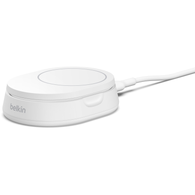 Зарядний пристрій бездротовий Belkin 15Вт Magnetic Stand Qi2, адаптер 20Вт USB-C, білий (WIA008VFWH) Зарядний пристрій бездротовий Belkin 15Вт Magnetic Stand Qi2, адаптер 20Вт USB-C, білий (WIA008VFWH)