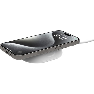 Зарядний пристрій бездротовий Belkin 15Вт Magnetic Stand Qi2, адаптер 20Вт USB-C, білий (WIA008VFWH) Зарядний пристрій бездротовий Belkin 15Вт Magnetic Stand Qi2, адаптер 20Вт USB-C, білий (WIA008VFWH)