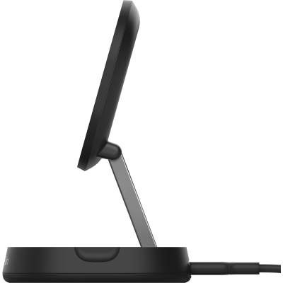 Зарядний пристрій бездротовий Belkin 15Вт Magnetic Stand Qi2, адаптер 20Вт USB-C, чорний (WIA008VFBK) Зарядний пристрій бездротовий Belkin 15Вт Magnetic Stand Qi2, адаптер 20Вт USB-C, чорний (WIA008VFBK)