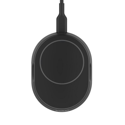 Зарядний пристрій бездротовий Belkin 15Вт Magnetic Stand Qi2, чорний (WIA008BTBK) Зарядний пристрій бездротовий Belkin 15Вт Magnetic Stand Qi2, чорний (WIA008BTBK)