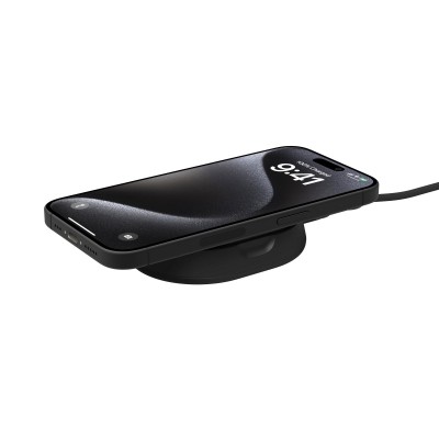 Зарядний пристрій бездротовий Belkin 15Вт Magnetic Stand Qi2, чорний (WIA008BTBK) Зарядний пристрій бездротовий Belkin 15Вт Magnetic Stand Qi2, чорний (WIA008BTBK)