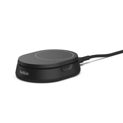 Зарядний пристрій бездротовий Belkin 15Вт Magnetic Stand Qi2, чорний (WIA008BTBK) Зарядний пристрій бездротовий Belkin 15Вт Magnetic Stand Qi2, чорний (WIA008BTBK)