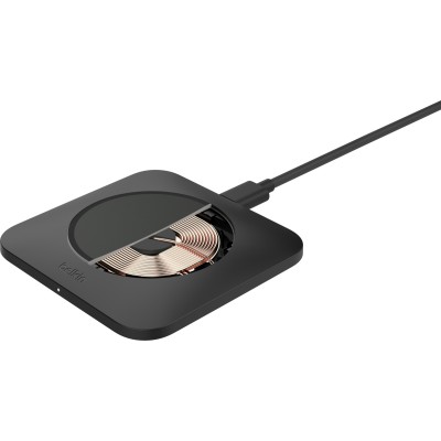 Зарядний пристрій бездротовий Belkin 15Вт Pad Easy Align, чорний (WIA007VFBK) Зарядний пристрій бездротовий Belkin 15Вт Pad Easy Align, чорний (WIA007VFBK)