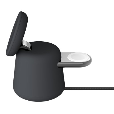 Зарядний пристрій бездротовий Belkin 2в1 MagSafe iPhone/Watch/AirPods, Charcoal Mass (WIZ020VFH36) Зарядний пристрій бездротовий Belkin 2в1 MagSafe iPhone/Watch/AirPods, Charcoal Mass (WIZ020VFH36)