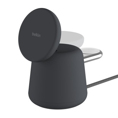 Зарядний пристрій бездротовий Belkin 2в1 MagSafe iPhone/Watch/AirPods, Charcoal Mass (WIZ020VFH36) Зарядний пристрій бездротовий Belkin 2в1 MagSafe iPhone/Watch/AirPods, Charcoal Mass (WIZ020VFH36)