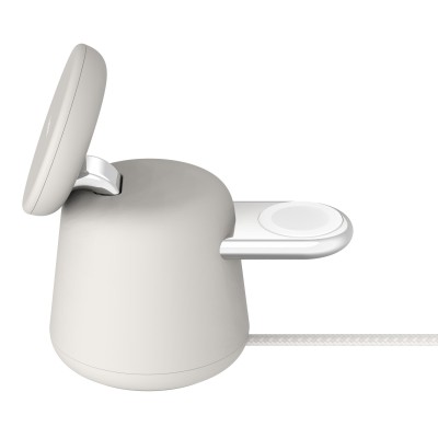 Зарядний пристрій бездротовий Belkin 2в1 MagSafe iPhone/Watch/AirPods, Sand Mass (WIZ020VFH37) Зарядний пристрій бездротовий Belkin 2в1 MagSafe iPhone/Watch/AirPods, Sand Mass (WIZ020VFH37)