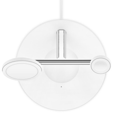 Зарядний пристрій бездротовий Belkin 3в1 MagSafe iPhone/Watch/AirPods Fast charger Pad, білий (WIZ017VFWH) Зарядний пристрій бездротовий Belkin 3в1 MagSafe iPhone/Watch/AirPods Fast charger Pad, білий (WIZ017VFWH)