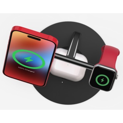 Зарядний пристрій бездротовий Belkin 3в1 MagSafe iPhone/Watch/AirPods Fast charger Pad, білий (WIZ017VFWH) Зарядний пристрій бездротовий Belkin 3в1 MagSafe iPhone/Watch/AirPods Fast charger Pad, білий (WIZ017VFWH)