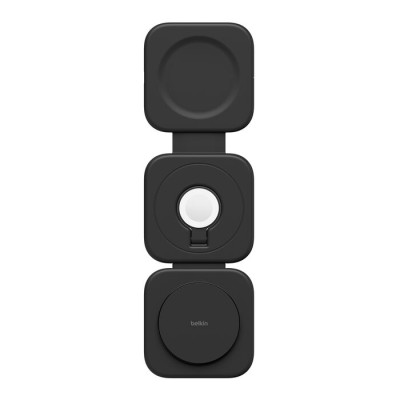 Зарядний пристрій бездротовий Belkin 3в1 Travel Pad Wireless Qi2 15Вт, чорний (WIZ024HQBK) Зарядний пристрій бездротовий Belkin 3в1 Travel Pad Wireless Qi2 15Вт, чорний (WIZ024HQBK)