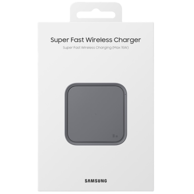 Зарядний пристрій бездротовий Samsung 15Вт з блоком живлення, сірий темний (EP-P2400TBEGEU) Зарядний пристрій бездротовий Samsung 15Вт з блоком живлення, сірий темний (EP-P2400TBEGEU)