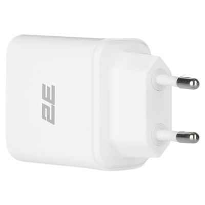 Зарядний пристрій мережевий 2E 18Вт USB-A QC, білий (2E-WC1USB18W-W) Зарядний пристрій мережевий 2E 18Вт USB-A QC, білий (2E-WC1USB18W-W)