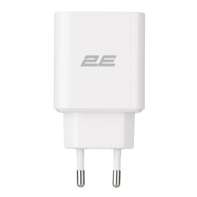 Зарядний пристрій мережевий 2E 20Вт USB-C PD, білий (2E-WC1USBC20W-W) Зарядний пристрій мережевий 2E 20Вт USB-C PD, білий (2E-WC1USBC20W-W)
